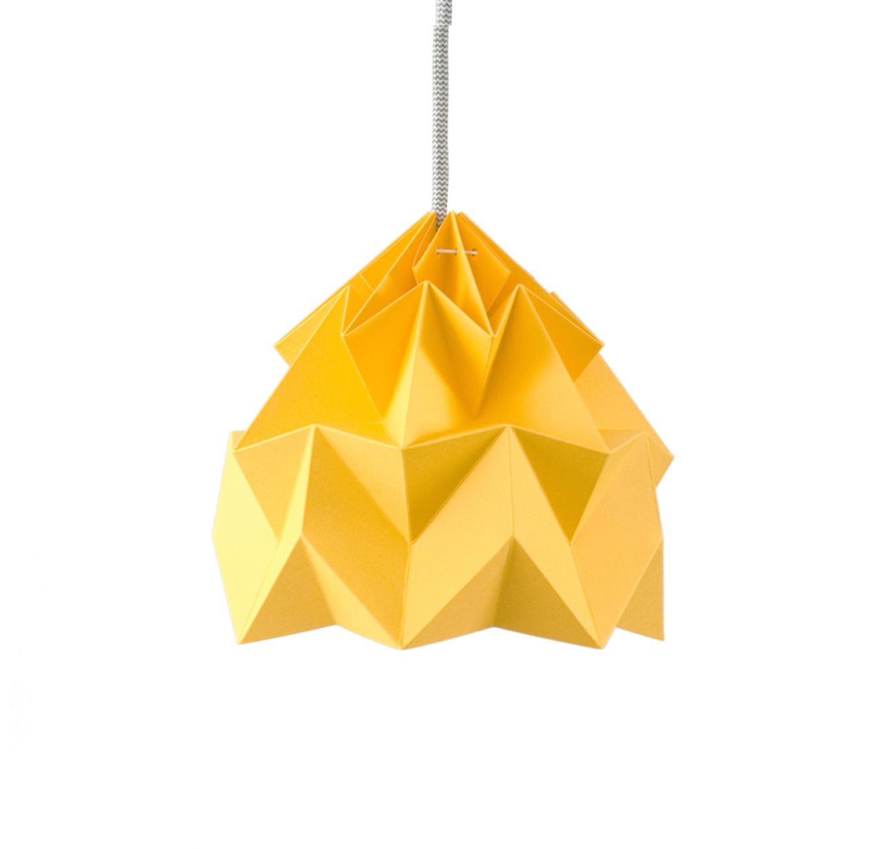 Petite suspension Origami Moth Jaune Or